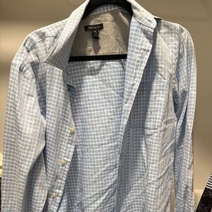 Van Heusen Men's Blue Checkered Shirt